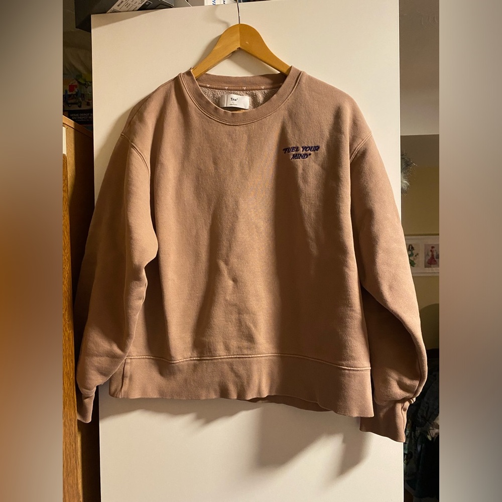 💎TNA Tan Crewneck Sweater